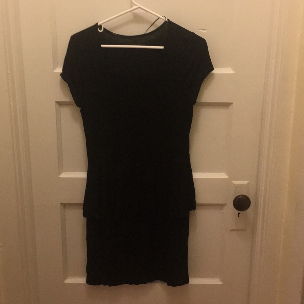 Black Kensie peplum dress